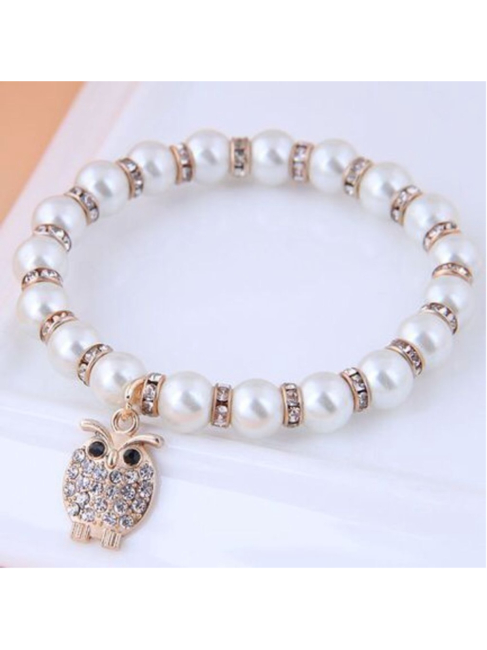 Fashion Owl Pendant Bracelet